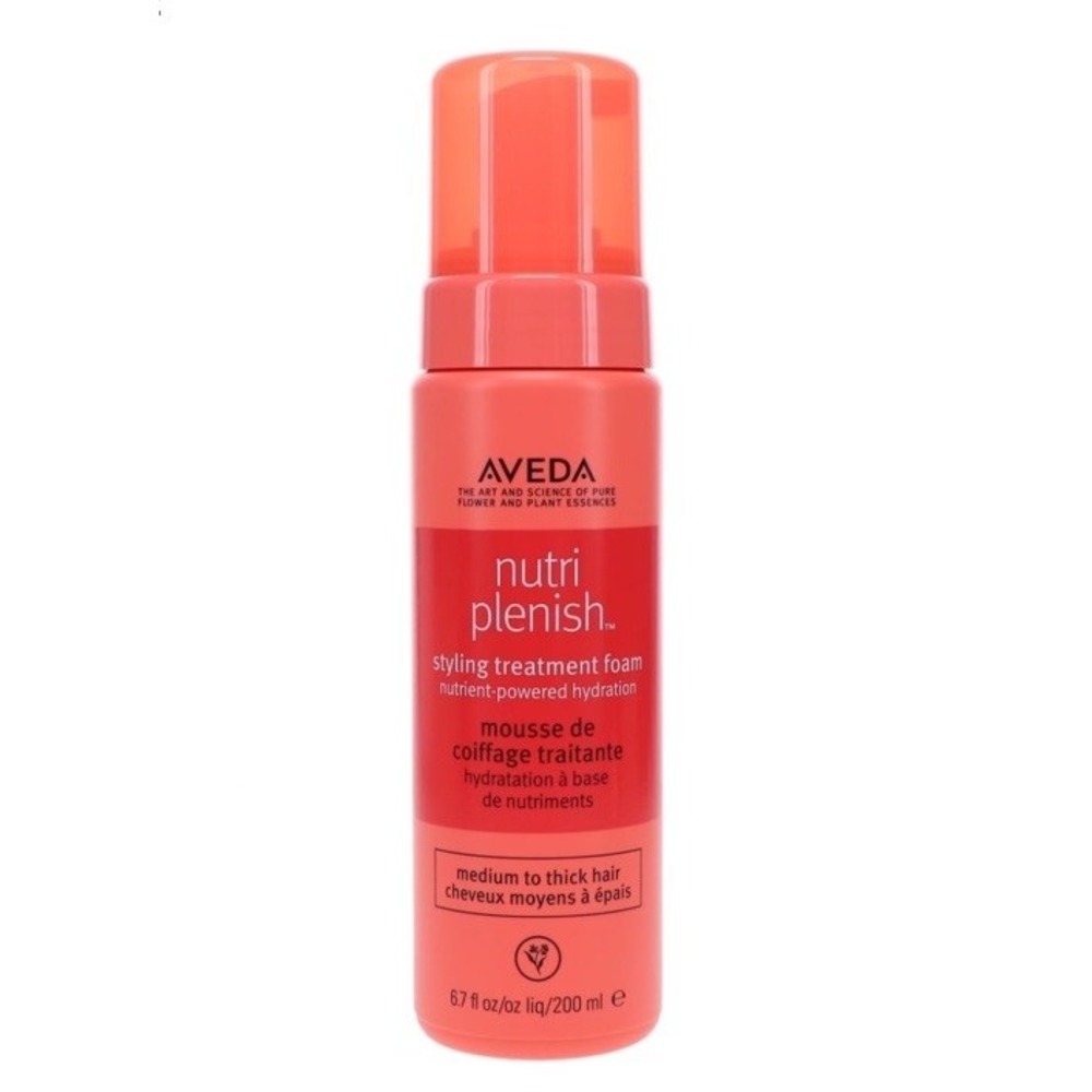 Aveda Nutriplenish Styling Treatment Foam Hydration Heat Protect 6.7 oz 200 ml